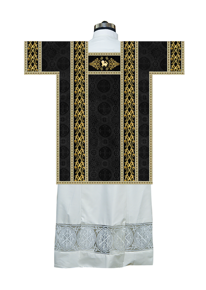 Tunicle Vestment with Embroidered Trims