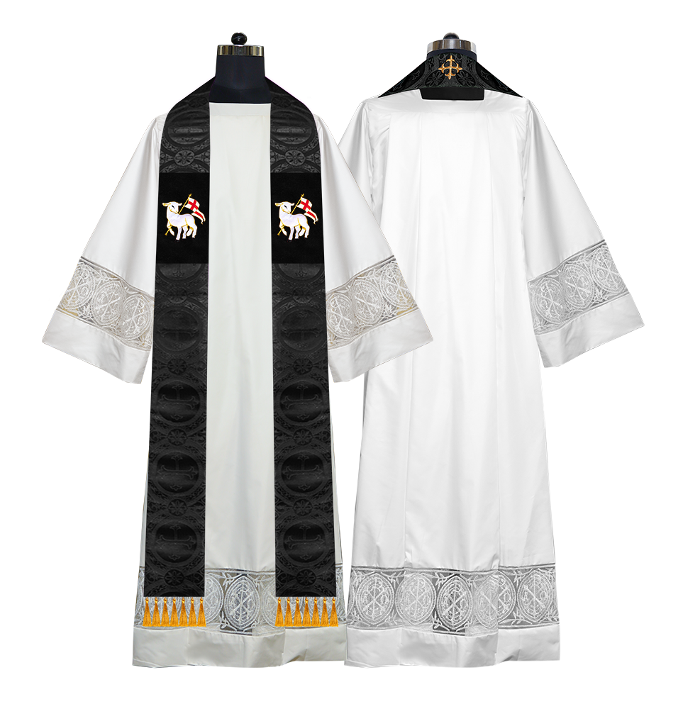 Embroidered Priest Stole with Motif