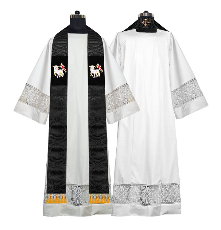 Embroidered Priest Stole with Motif