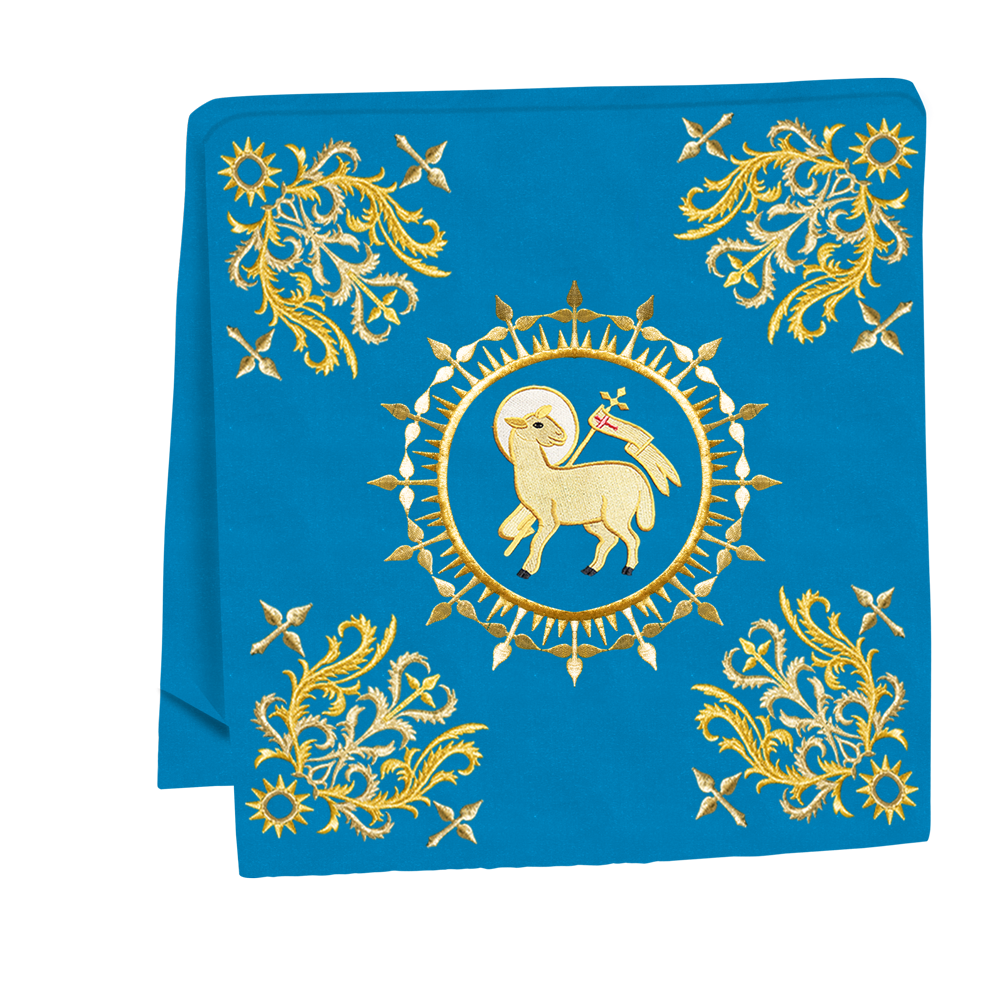 Elegant  church mass set with Embroidered Motif