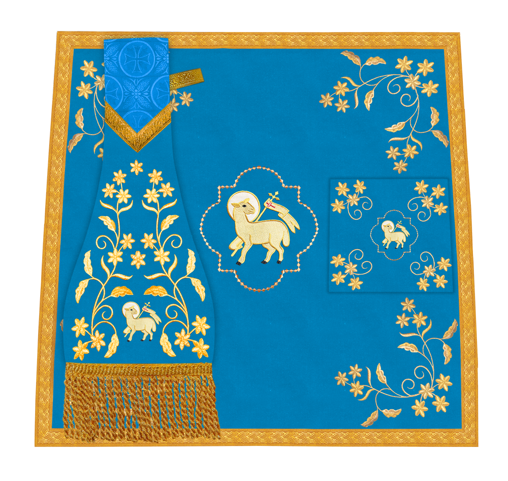 Liturgical Church Mass Set with Ornate Embroidery