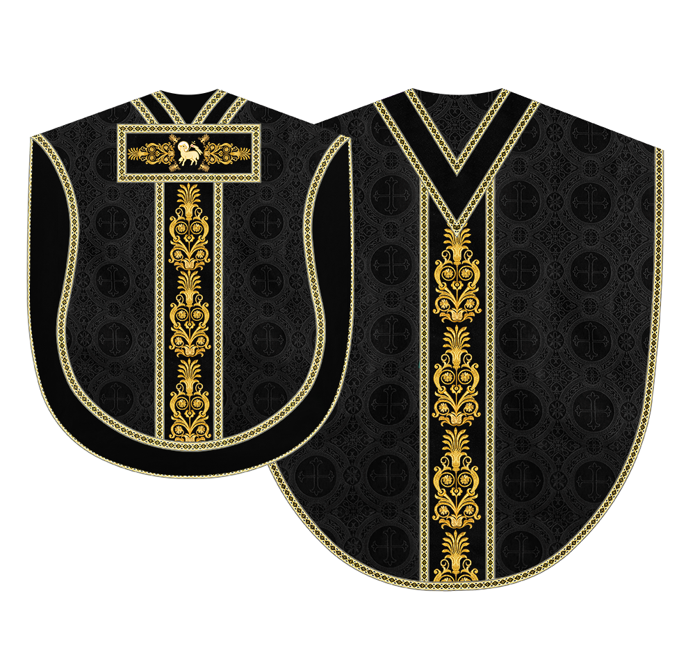 Borromean Chasuble Vestment With Detailed Braids and Trims