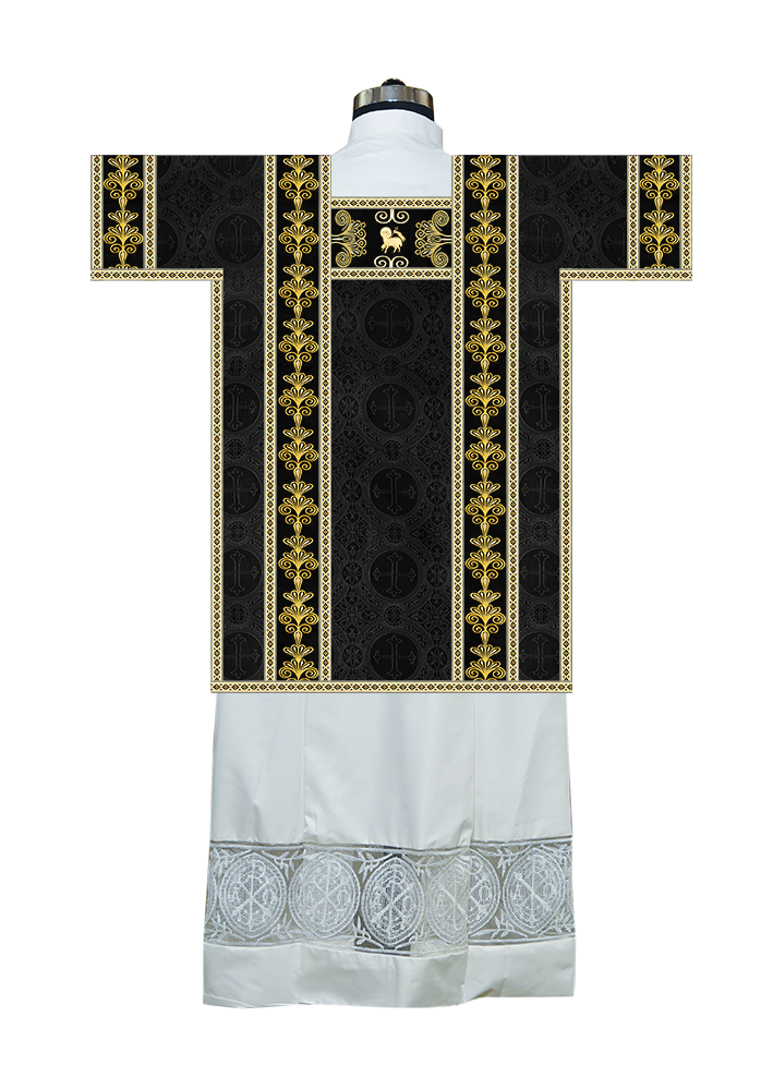 Tunicle Vestment with Motif and Trims