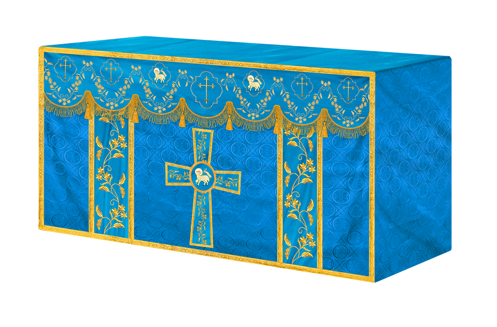 Altar Cloth with Fine Embroidery and Spiritual Motif