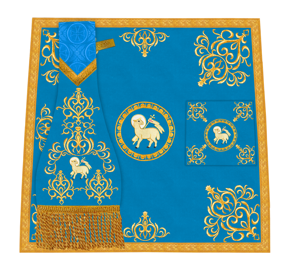 Embroidered Mass Set with Liturgical Motif