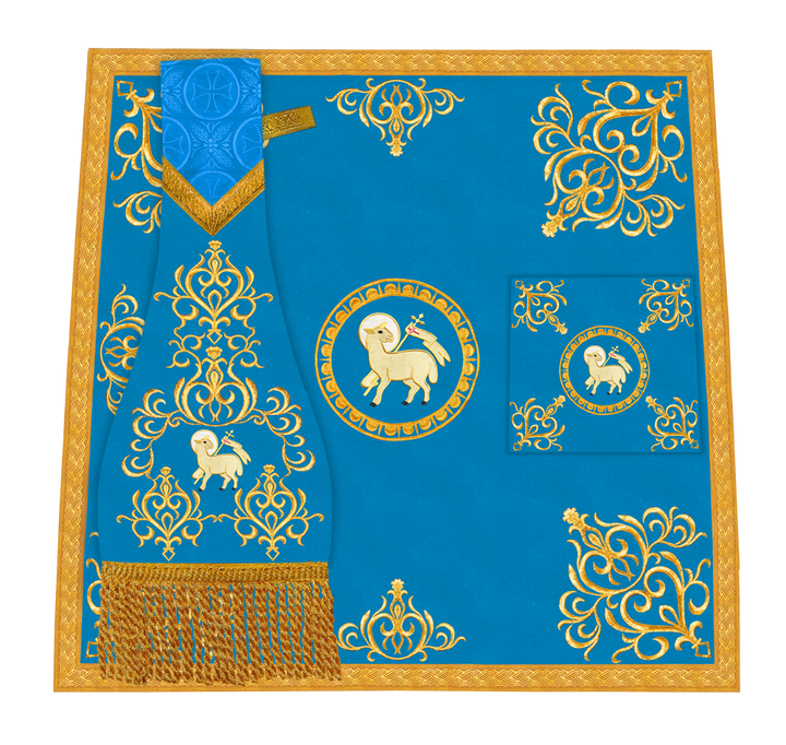 Embroidered Mass Set with Liturgical Motif