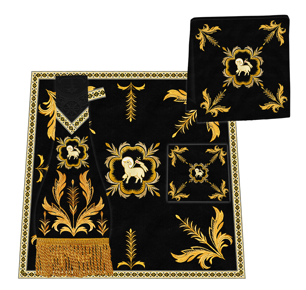 Gothic Cope Vestments Adorned With Detailed Braids