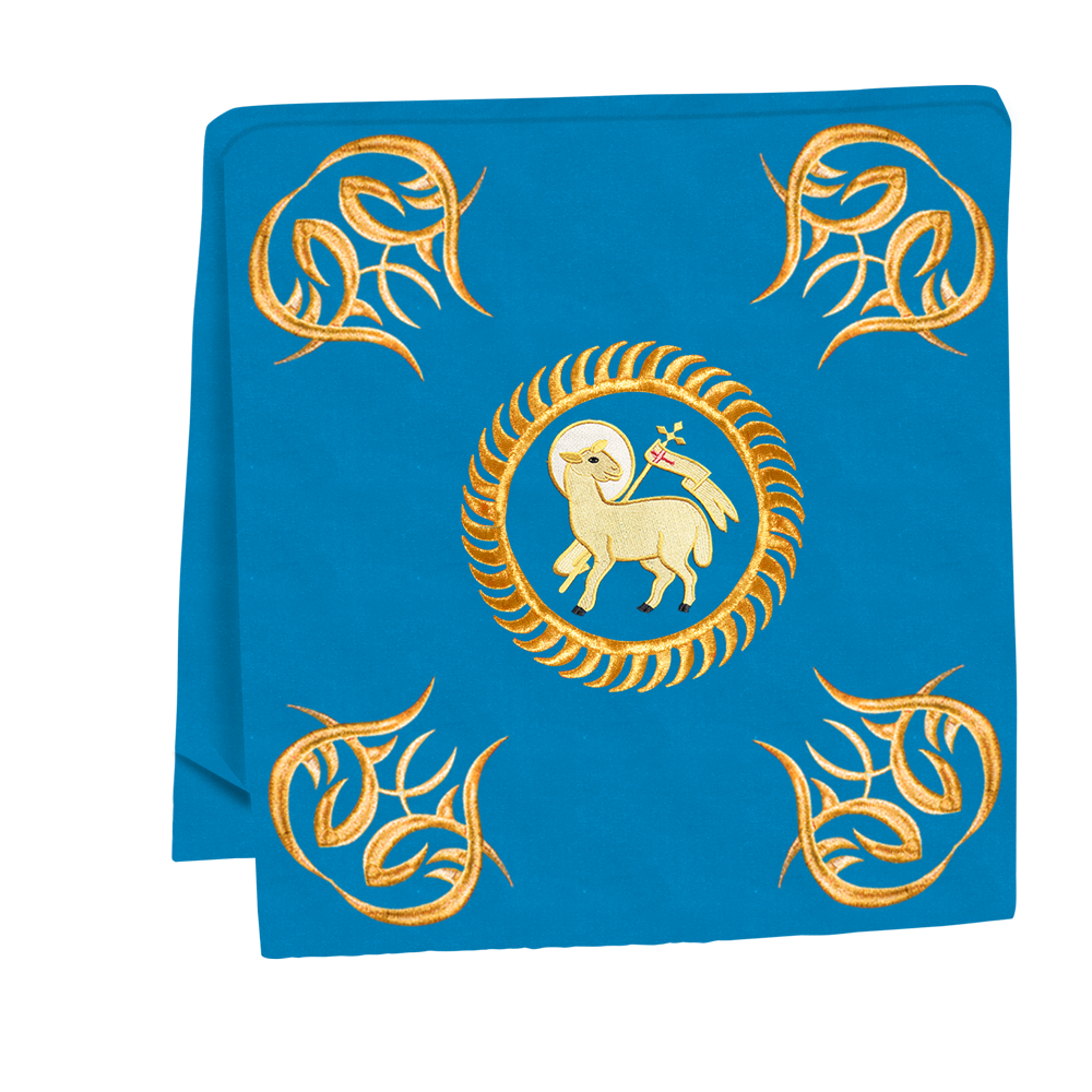 Church Altar Frontal with Ornate Embroidery & Spiritual Motifs