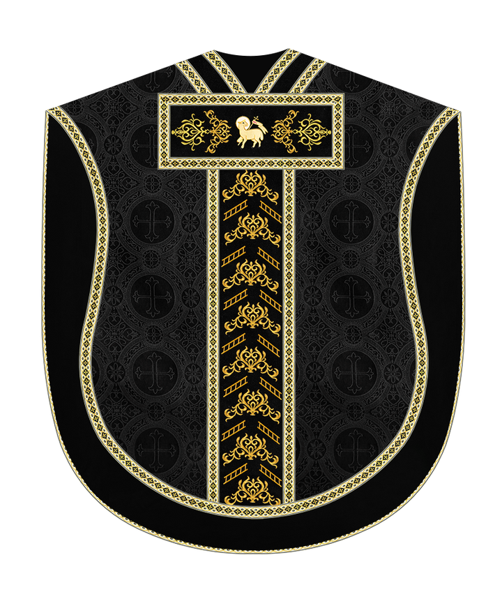 Borromean Chasuble Vestment Adorned With Colour Braids and Trims