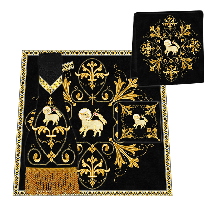 Roman Chasuble Vestment Enhanced With Orphrey and Trims