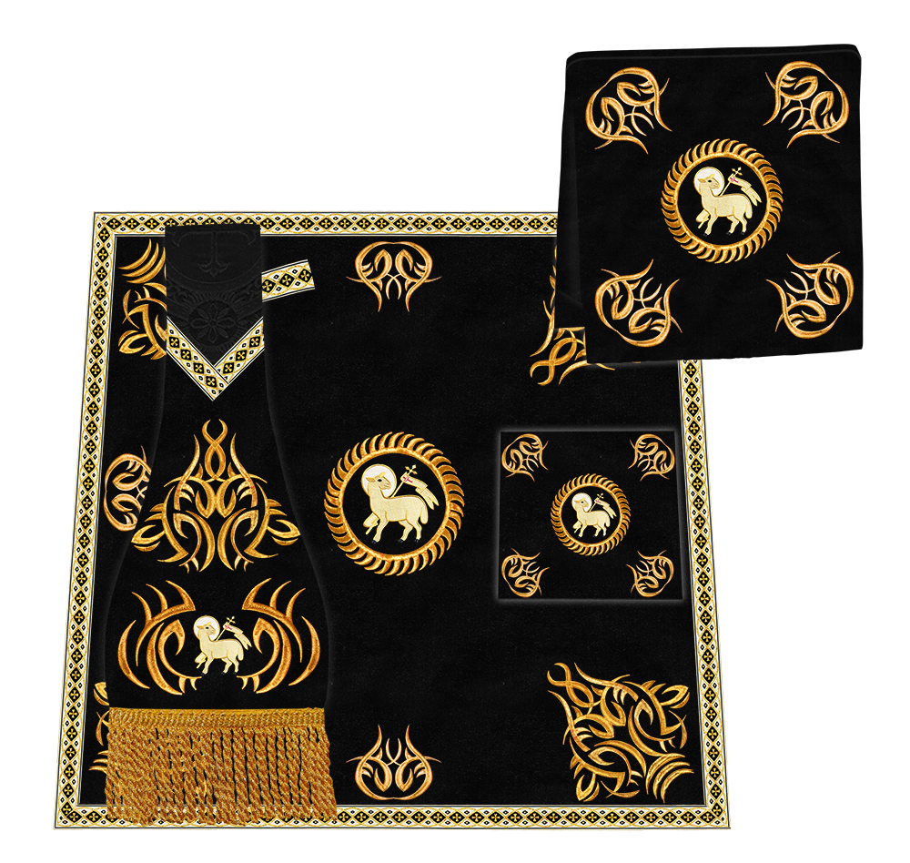 Gothic Chasuble Vestments with embroidery and trims