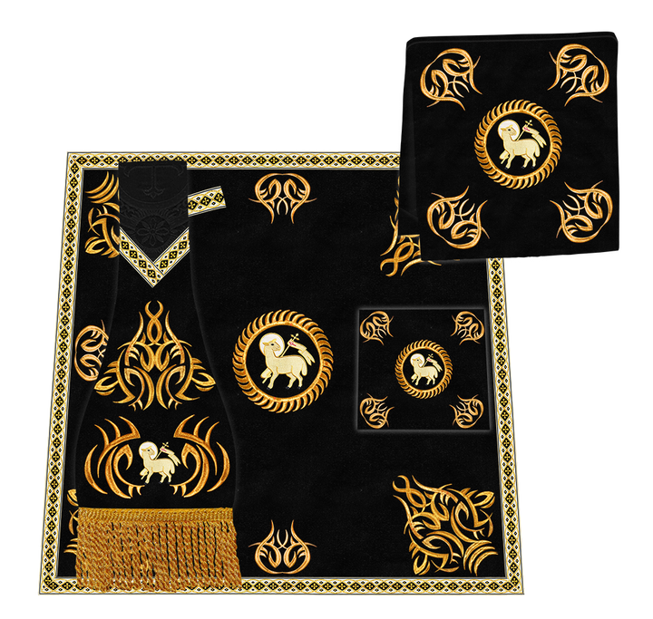 Gothic Chasuble Vestments with embroidery and trims