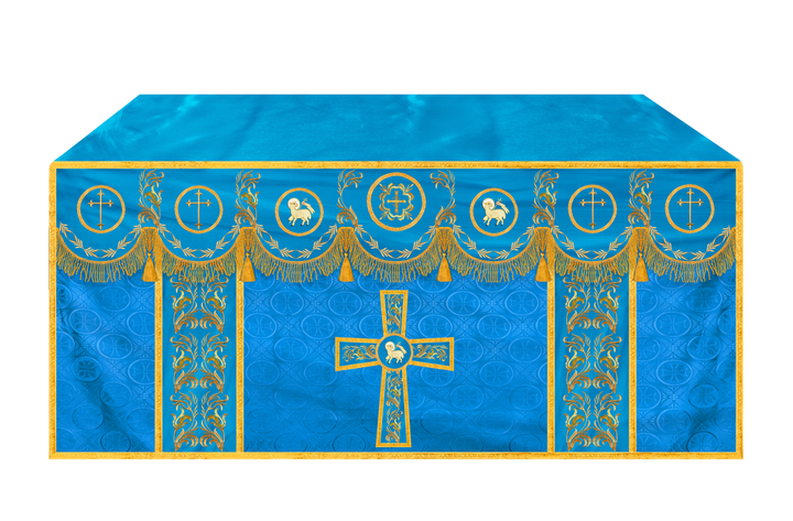 Church Altar Cloth with Refined Embroidery and Motif