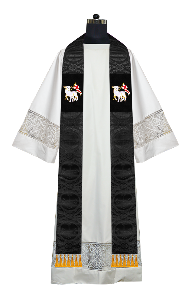 Embroidered Priest Stole with Motif