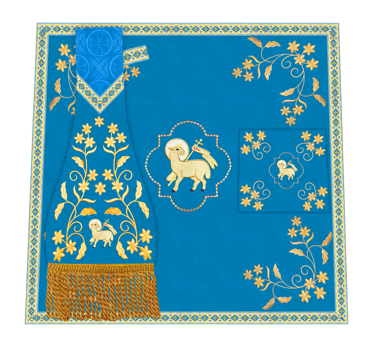 Catholic Altar Mass Set with Embroidered Motif