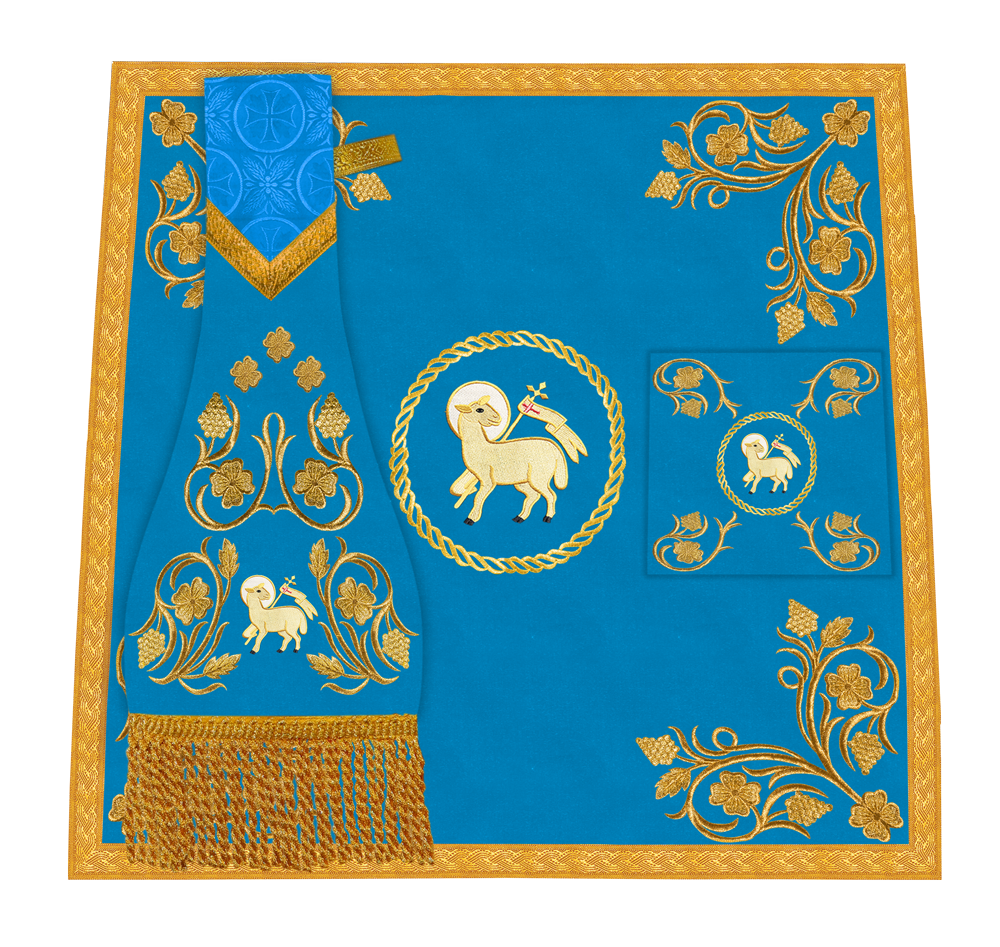 Traditional Liturgical Mass Set with Embroidered Details