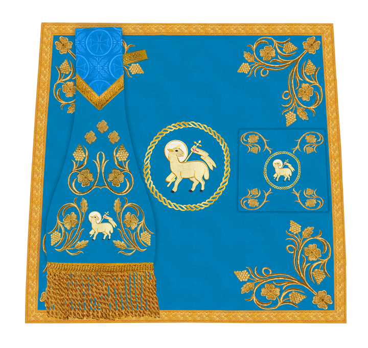 Traditional Liturgical Mass Set with Embroidered Details