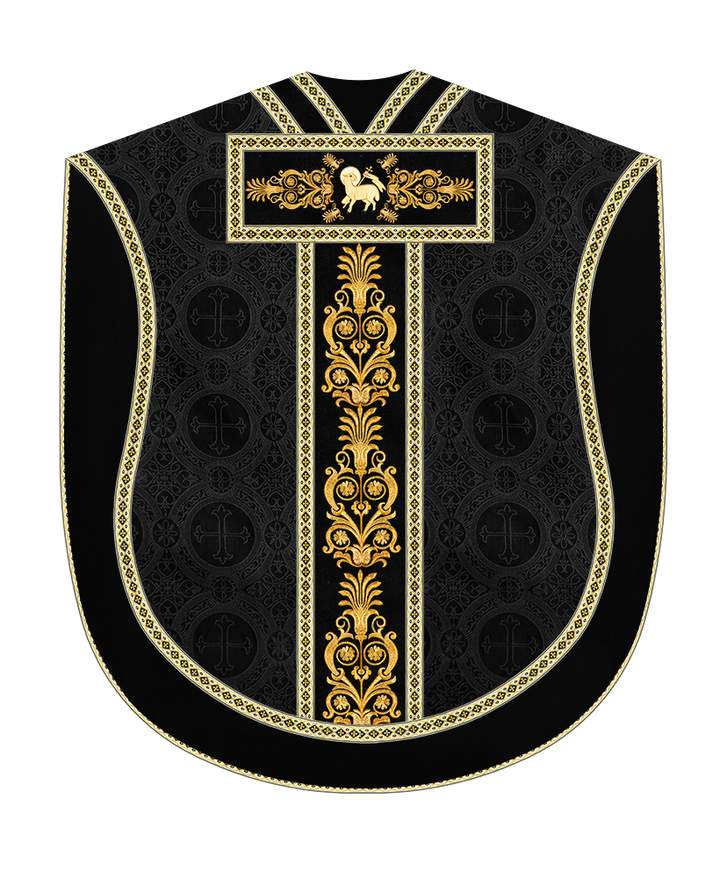 Borromean Chasuble Vestment With Detailed Braids and Trims