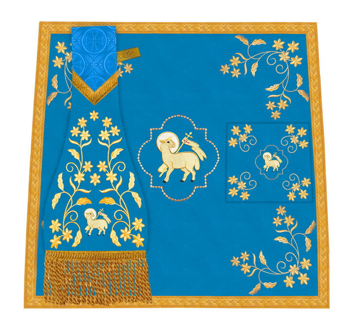 Altar Cloth with Fine Embroidery and Spiritual Motif