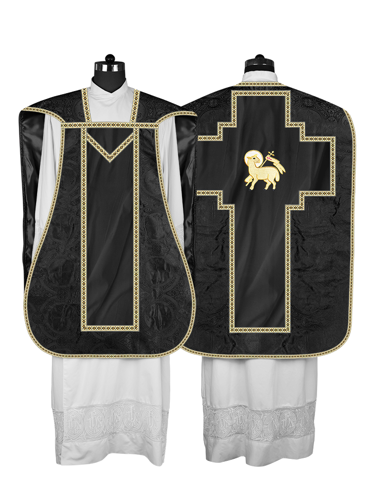 Roman chasuble with Motif and Trims