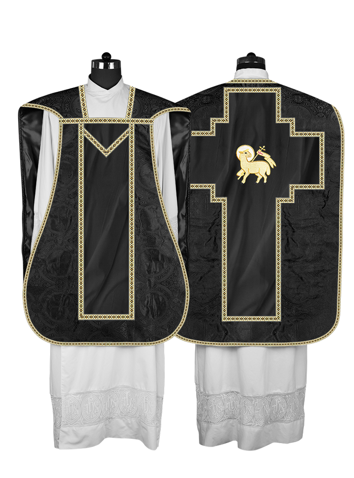 Roman chasuble with Motif and Trims