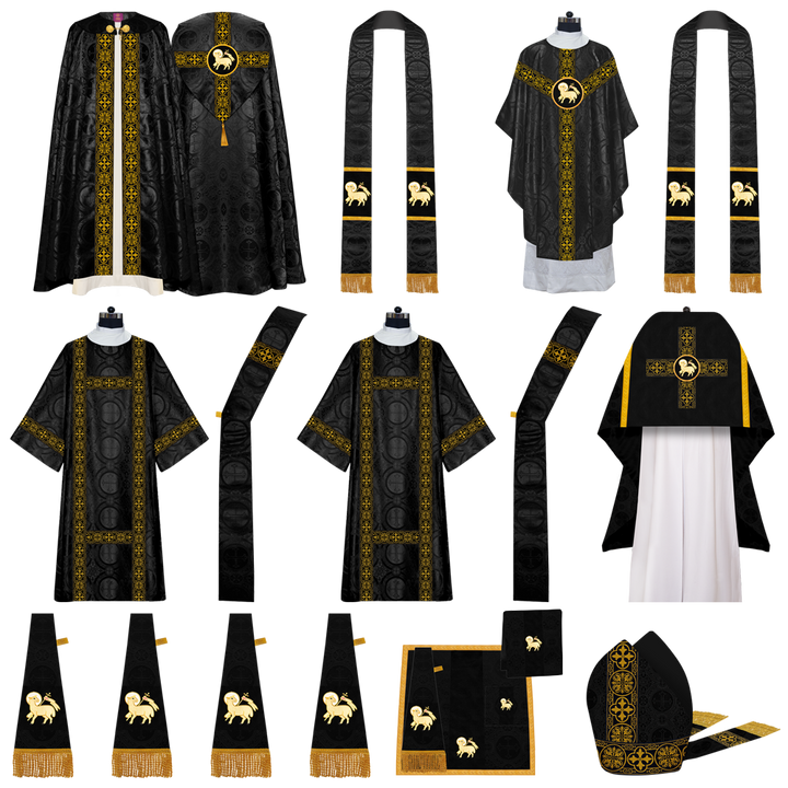 Gothic Highline Mass set with Embroidered Motif and Spiritual Orphrey