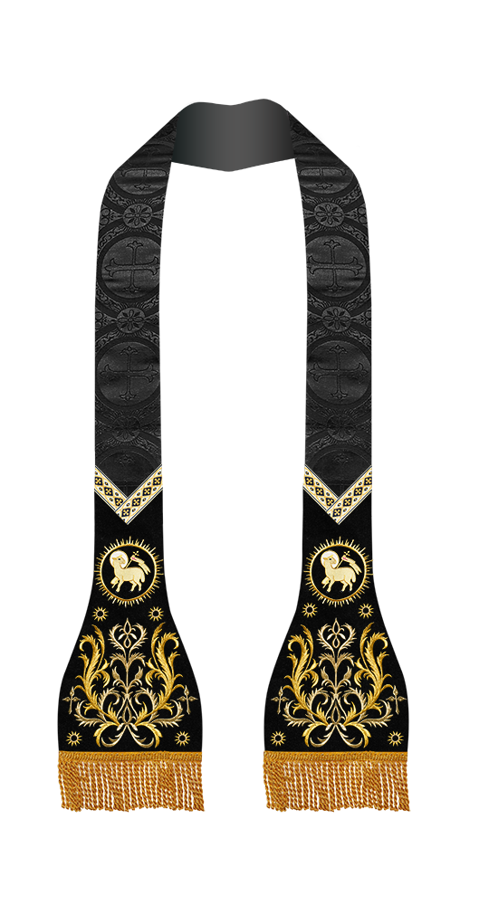 Roman Stole with Braided Embroidery