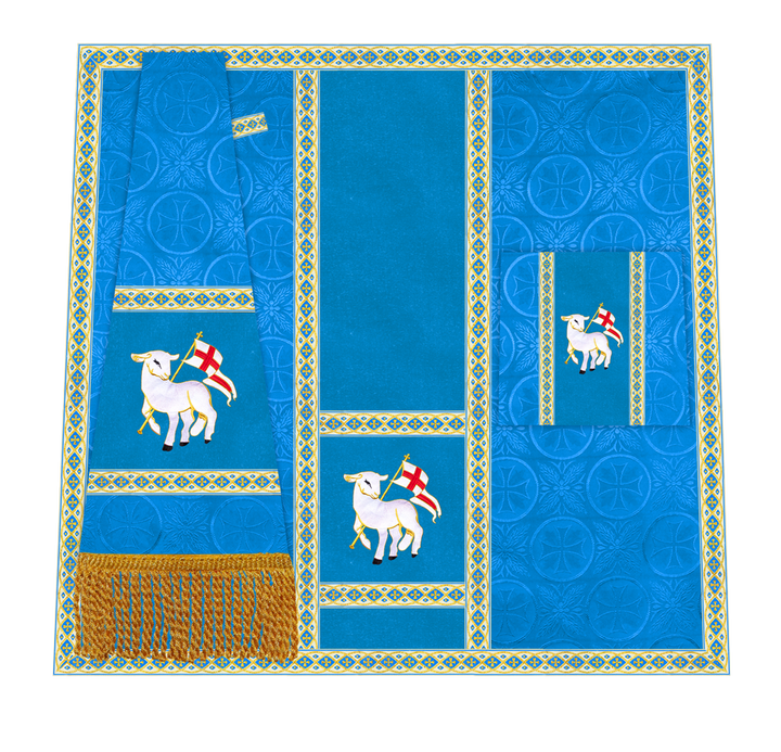 Altar Mass Set with Detailed Motif Embroidery