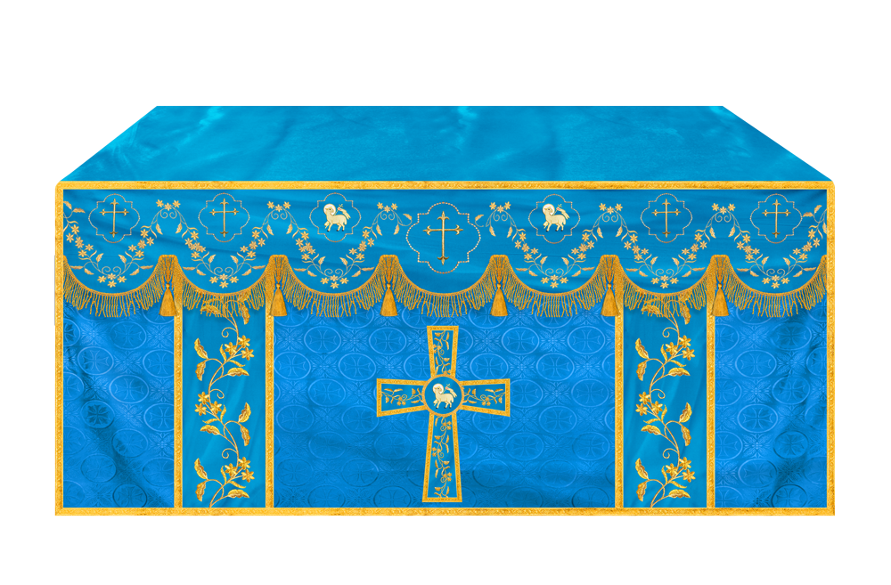 Altar Cloth with Fine Embroidery and Spiritual Motif