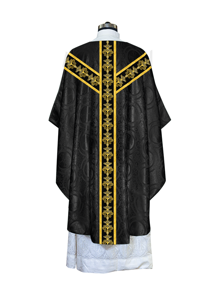 Gothic Chasuble vestment with Golden Lace