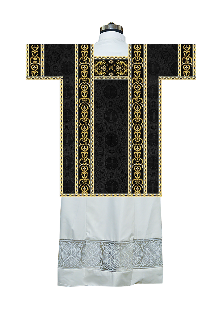 Tunicle Vestment with Spiritual Motif and Trims