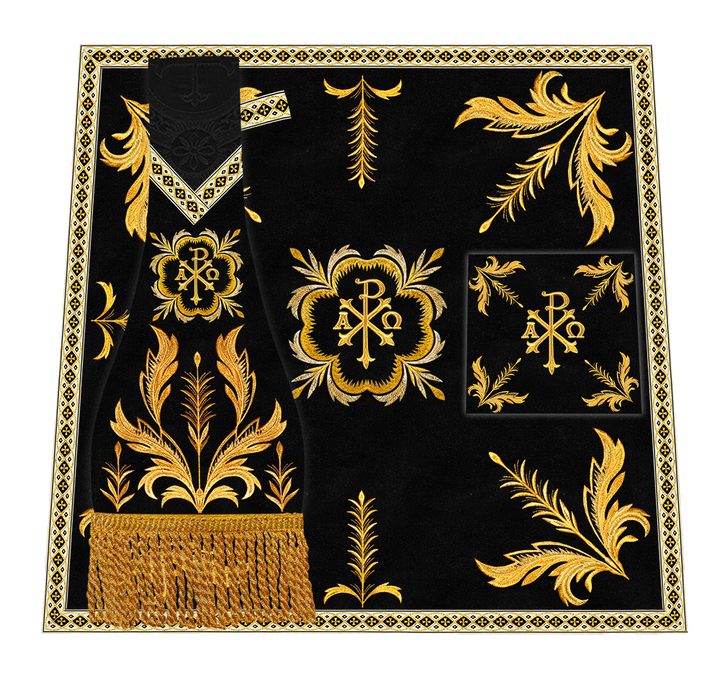 Roman Chasuble Vestment With Detailed Orphrey