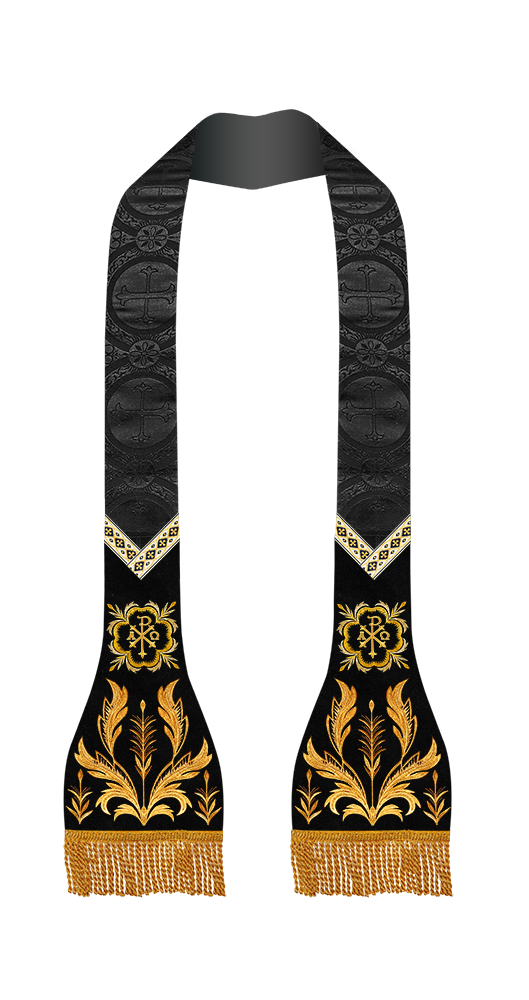 Spiritual Catholic Stole with Embroidery