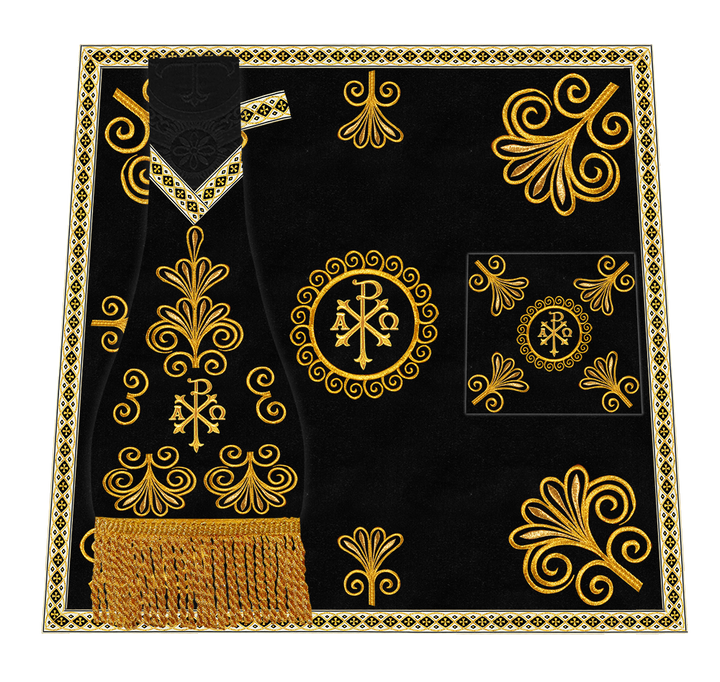 Ornate Embroidery Mass set with Motif