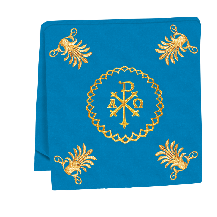 Traditional Altar Cloth with Embroidered Cross & Braided Trims