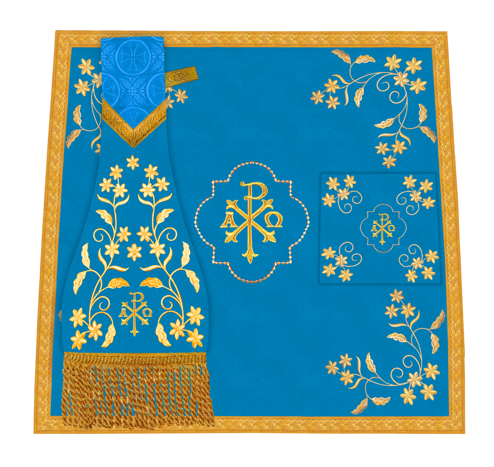 Altar Cloth with Fine Embroidery and Spiritual Motif