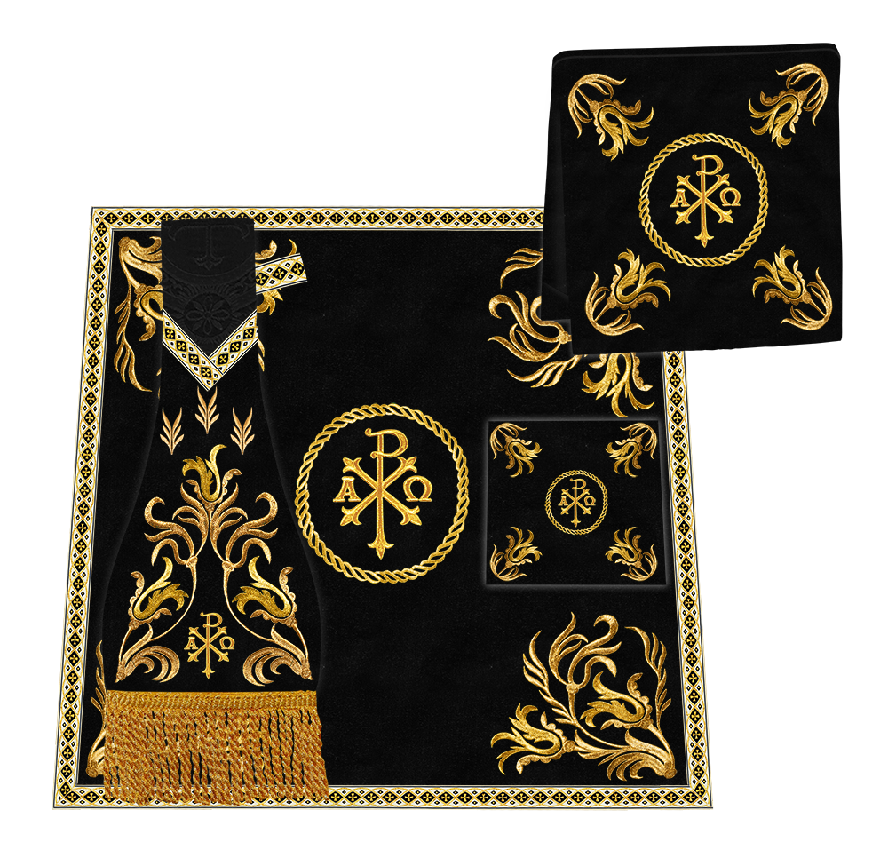 Liturgical Borromean Chasuble With Detailed Embroidery and Trims