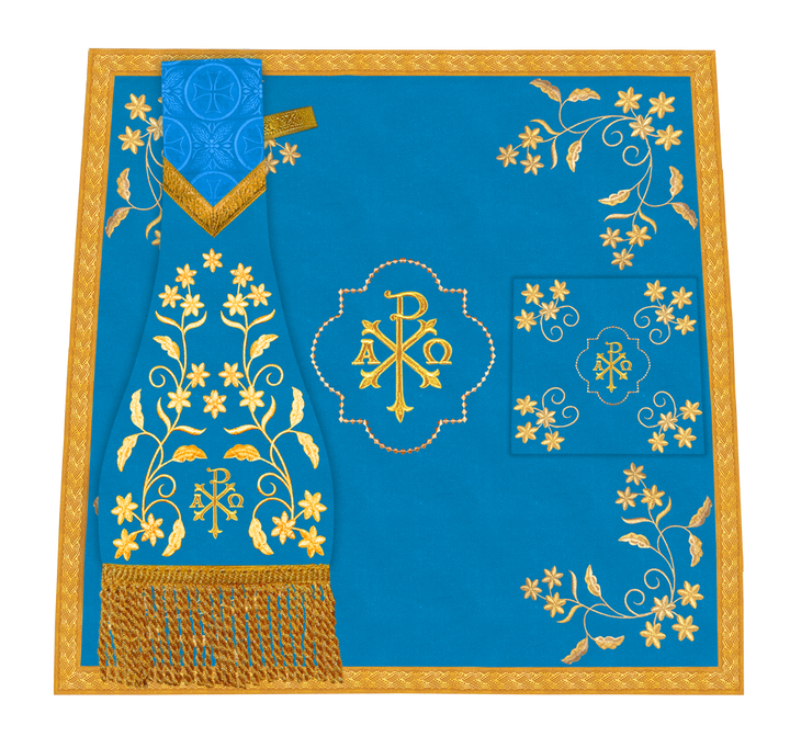 Liturgical Church Mass Set with Ornate Embroidery