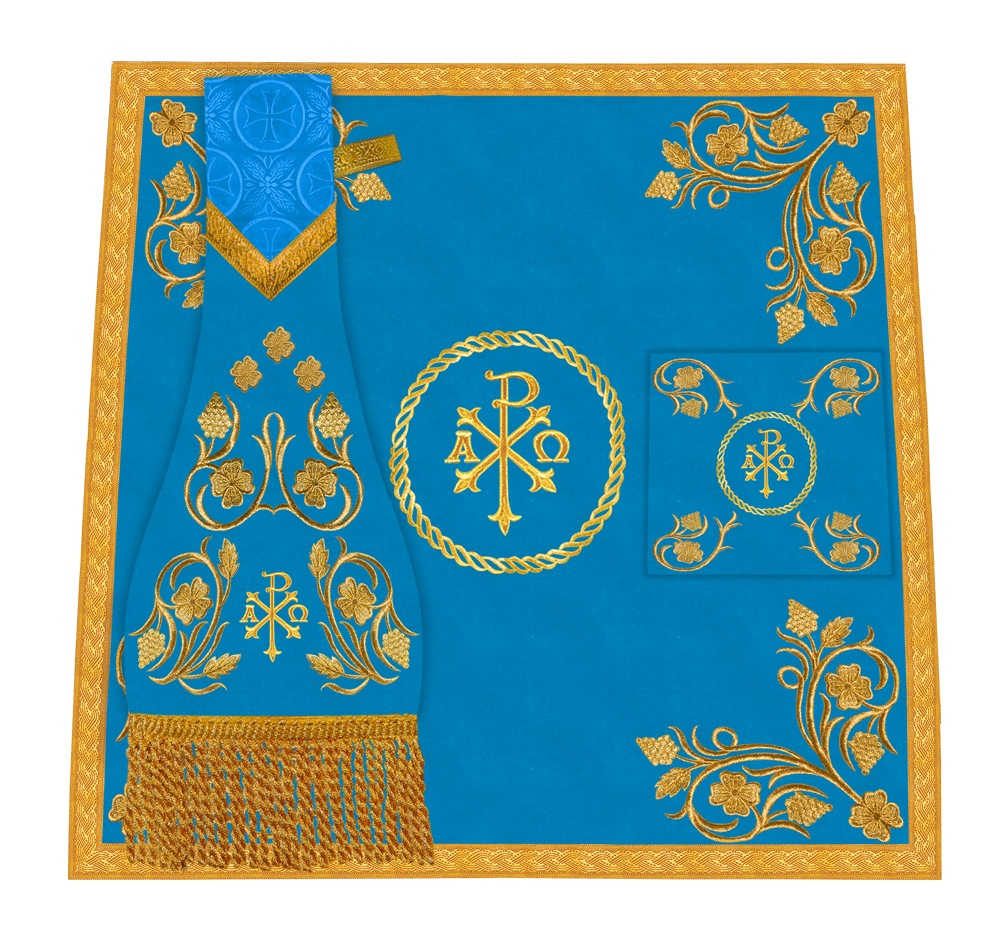 Traditional Liturgical Mass Set with Embroidered Details