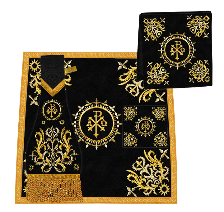 Gothic Style Chasuble with Embroidered Lace