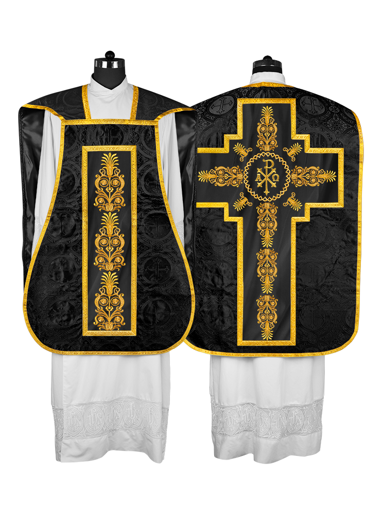 FIDDLEBACK WITH EMBROIDERED ORPHERY