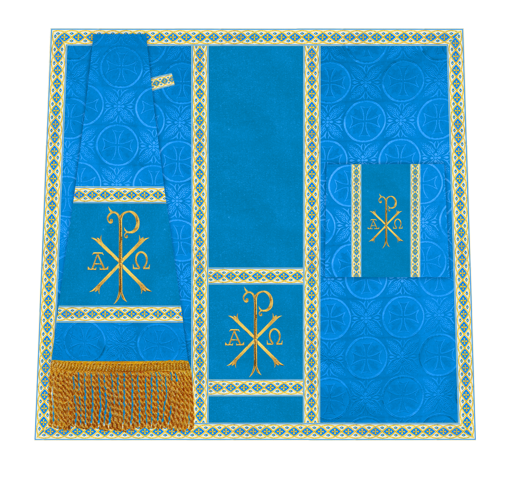 Altar Mass Set with Detailed Motif Embroidery