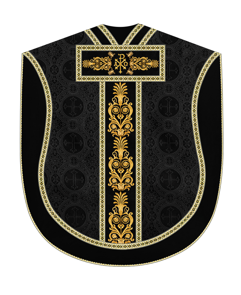 Borromean Chasuble Vestment With Detailed Braids and Trims