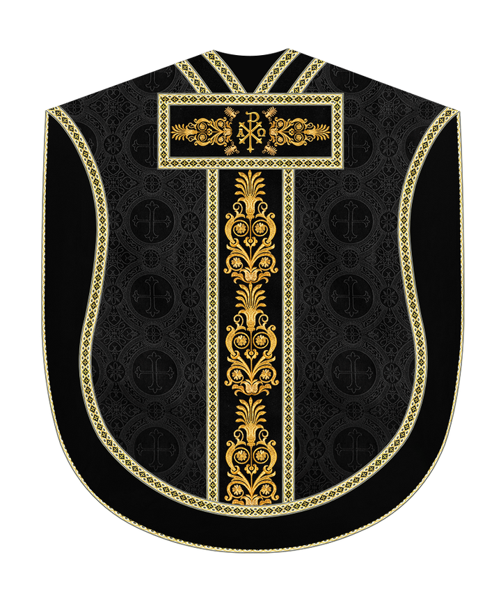 Borromean Chasuble Vestment With Detailed Braids and Trims