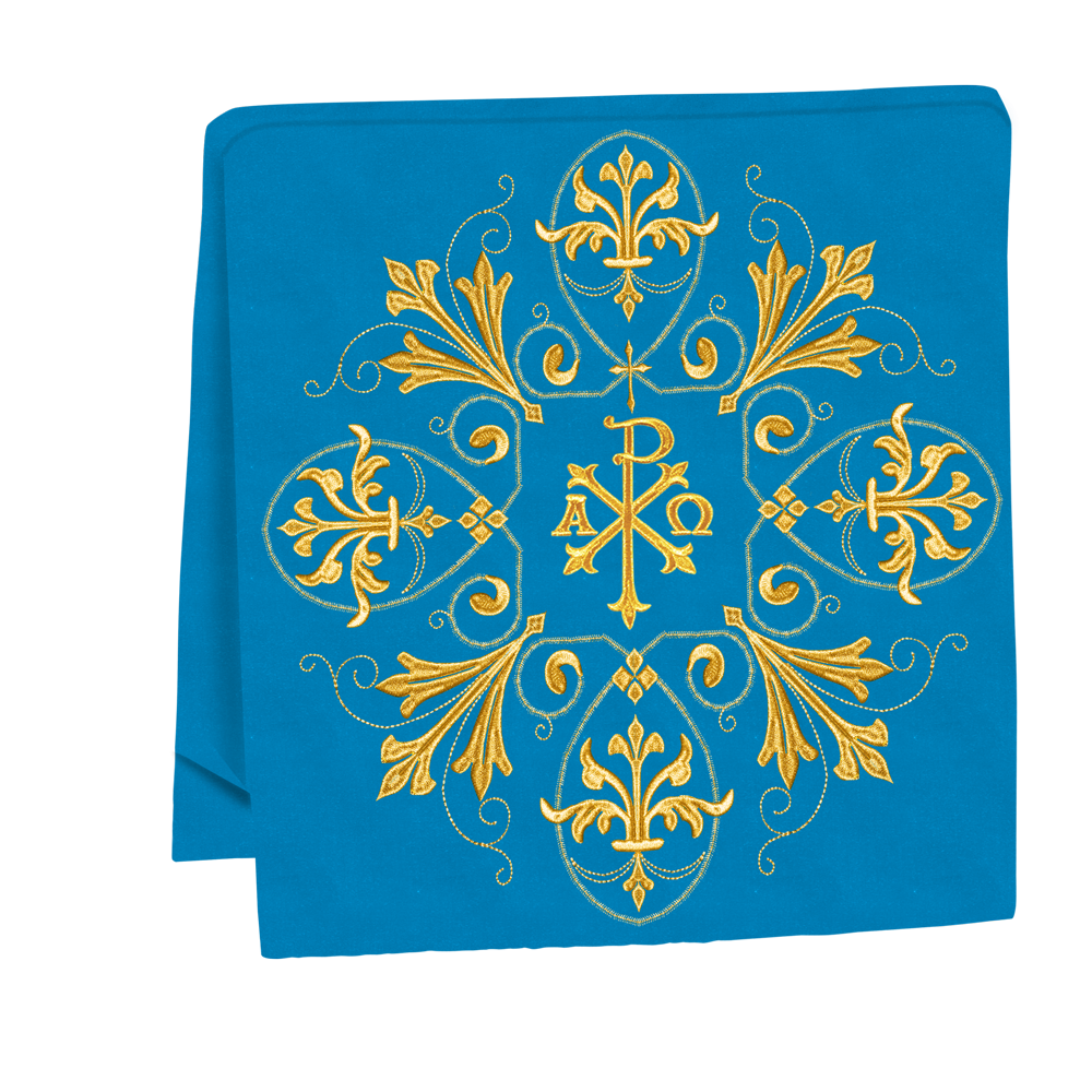 Embroidered Liturgical Church Altar Cloth with Spiritual Motif