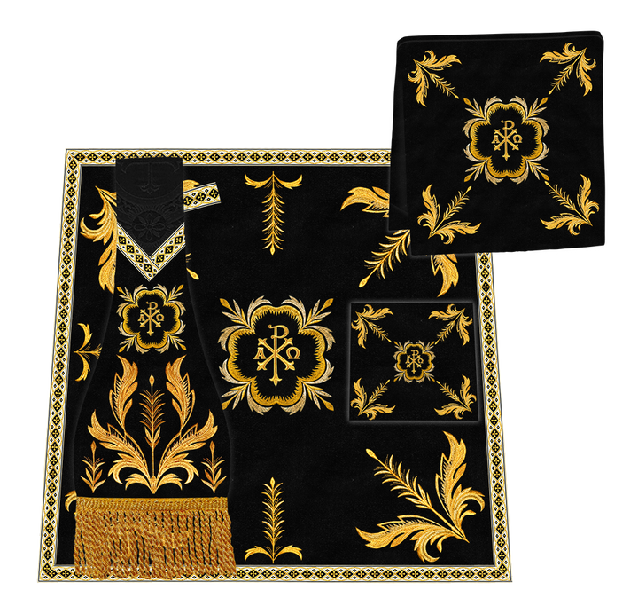 Monastic chasuble Vestments With Detailed braids and trims