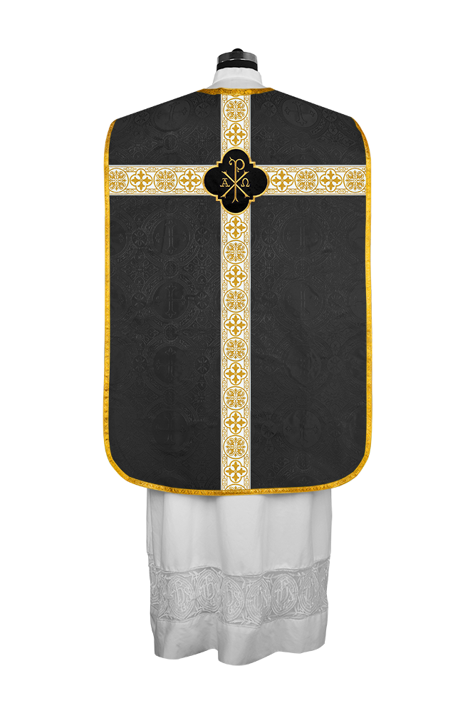 Vestimentas con espalda de violín con motivo y cruz Orphrey