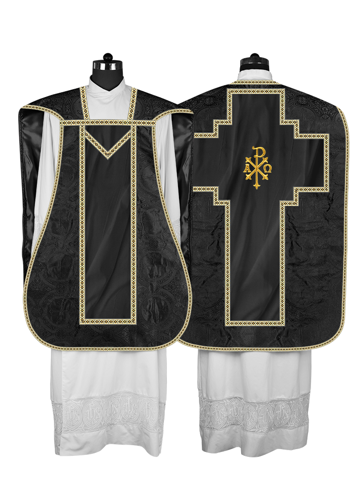 Roman chasuble with Motif and Trims
