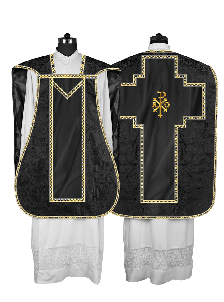 Roman chasuble with Motif and Trims