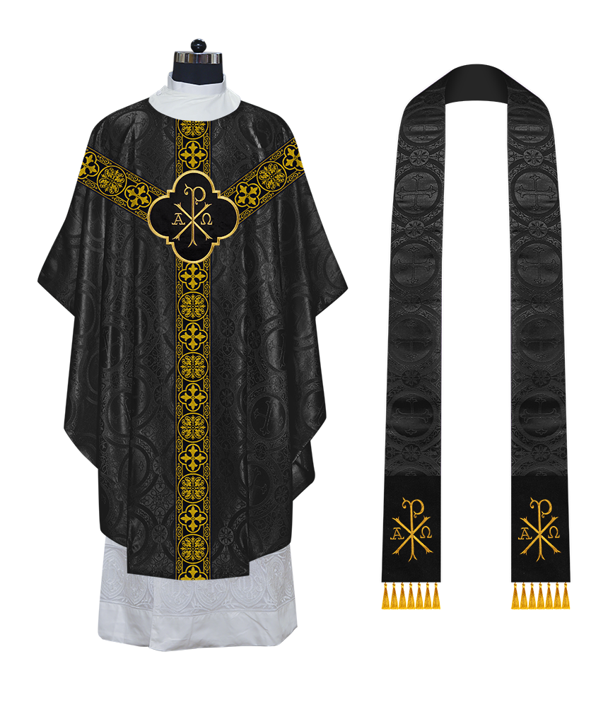 Gothic Chasuble with Ornate Braided Trims